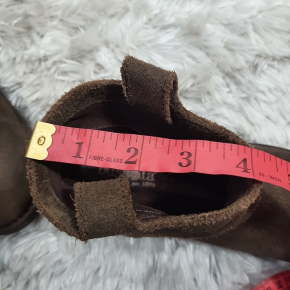 Bussola Suede Moto Ankle Boots Size 37 Green/Brown - Picture 9 of 11